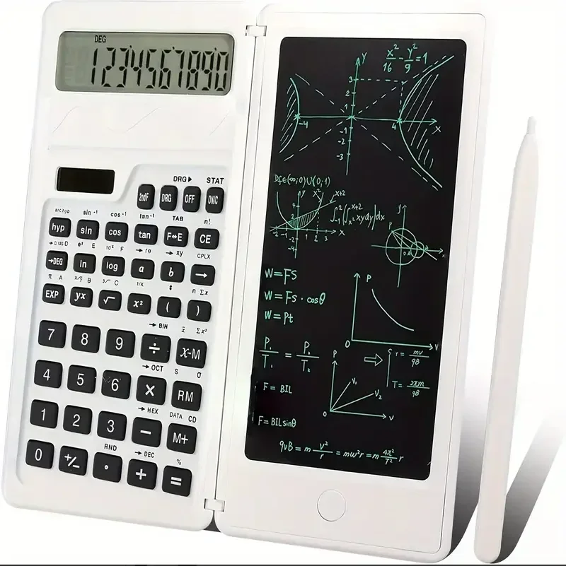 

Three-in-one Solar Science Calculator - 10-digit LCD display, drawing, notebook, mathematical calculation