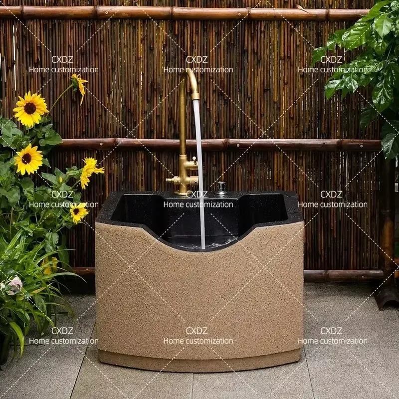 Household Mop Sink Outdoor Yard Garden Washing Basin Balcony Utility Sink Floor Cleaning Pool