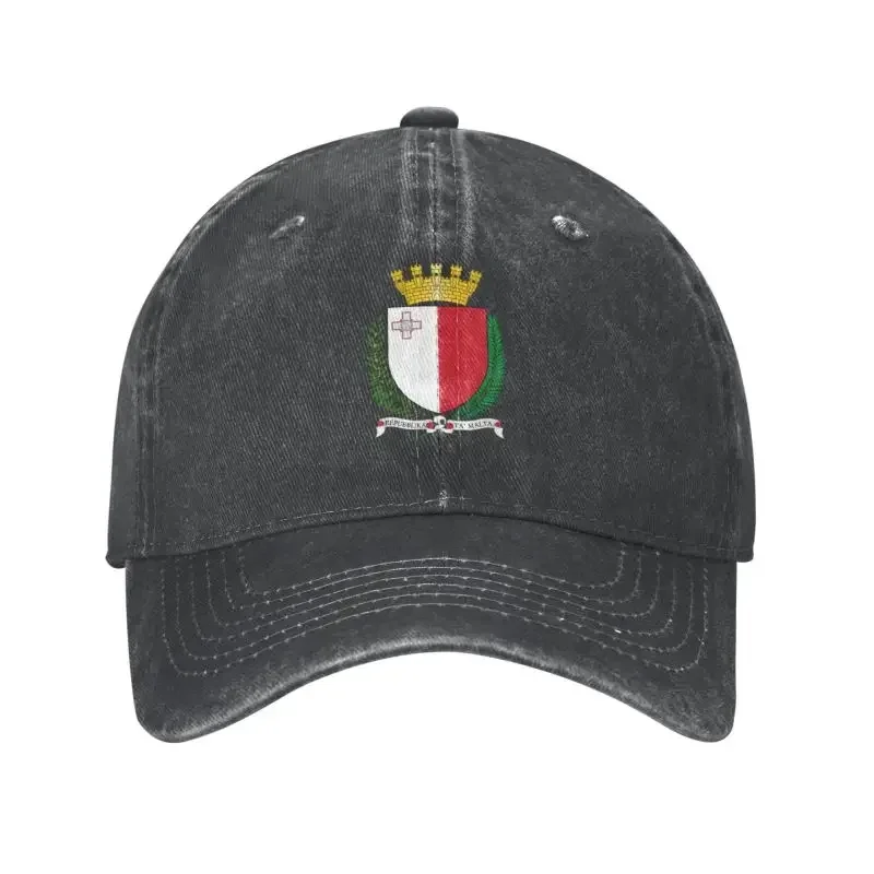 Classic Cotton Coat Of Arms Of Malta Baseball Cap Women Men Breathable Dad Hat Outdoor