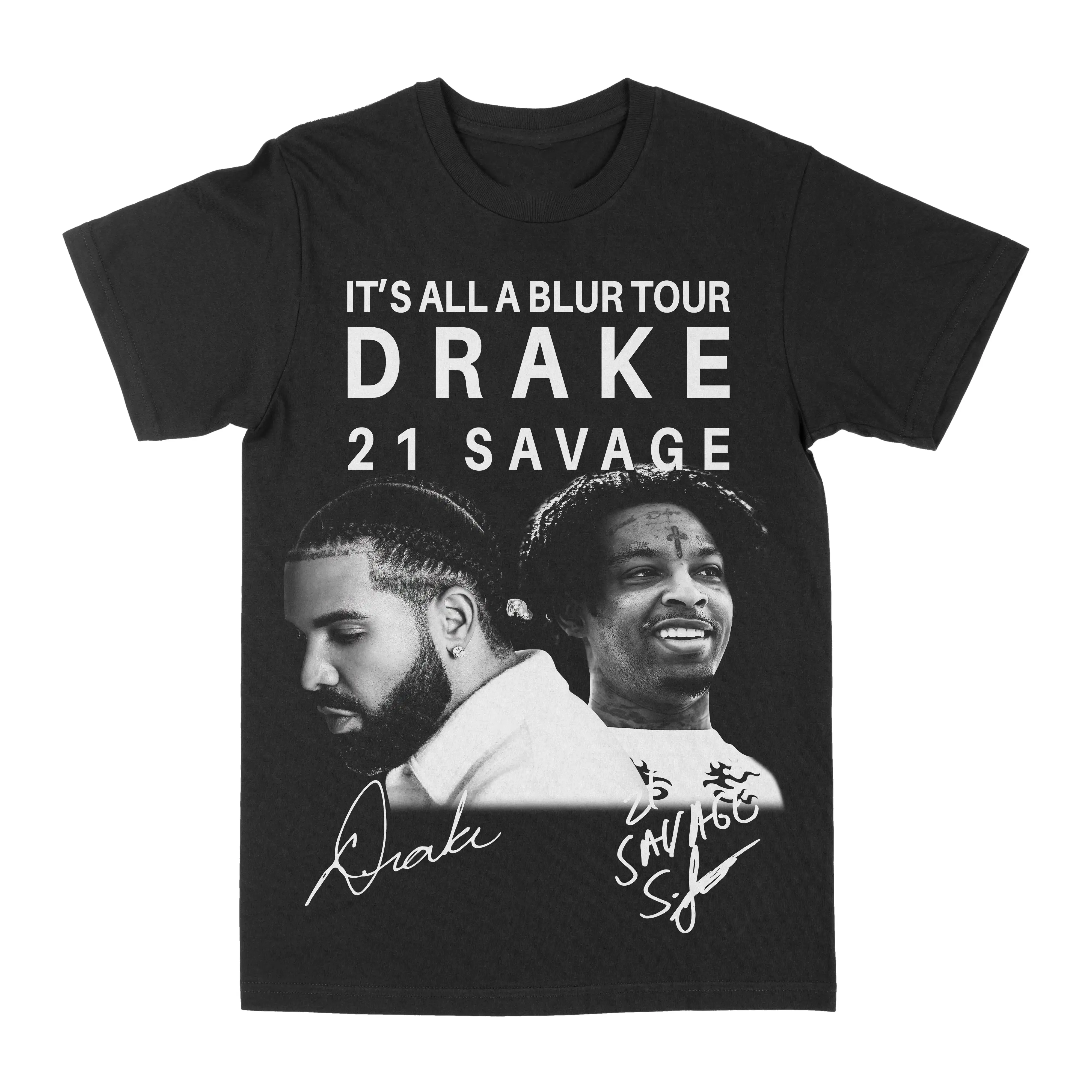 

Men's T-shirt Pure Cotton Drake Men's Clothing Cotton Men's T-shirt Harajuku Y2k Casual O-neck Short Sleeved Unisex
