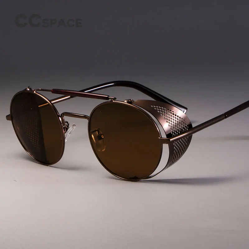 zml14 Retro Round Metal Sunglasses Steampunk Men Women Brand Designer Glasses Oculos De Sol Shades UV Protection