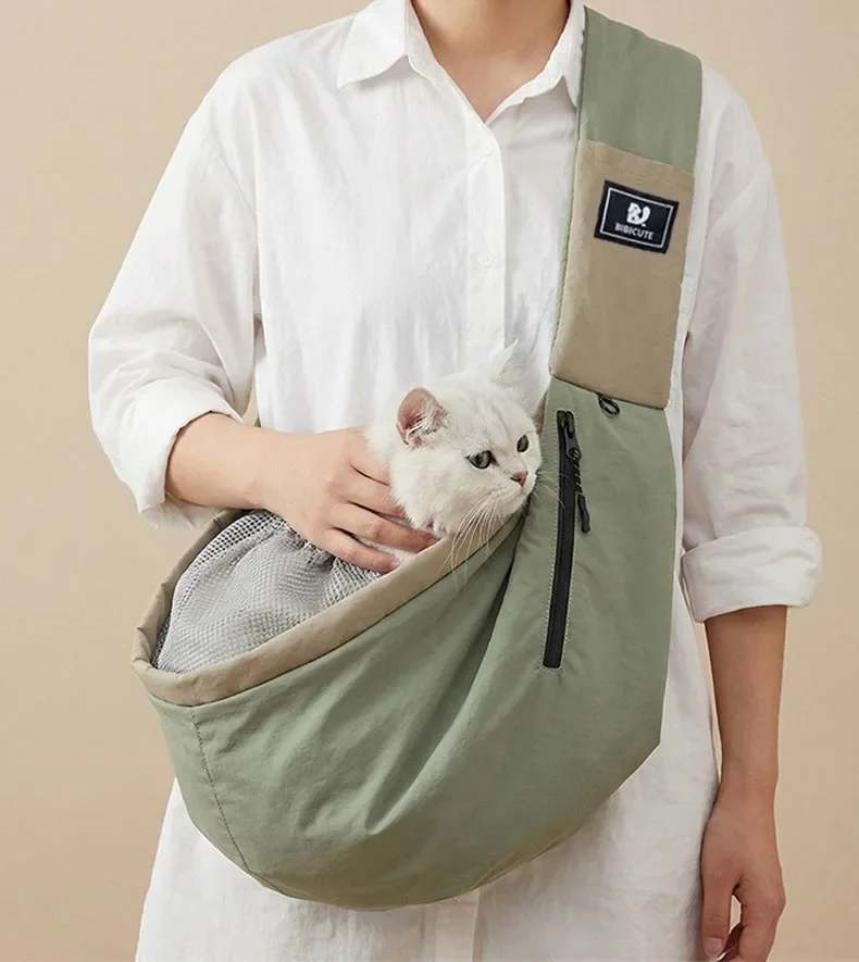 Comfortable Dog Bag Pet Crossbody Shoulder Bag Outdoor Travel Portable Cat Puppy Sling Carrier Bag Pet Carrying Supplies