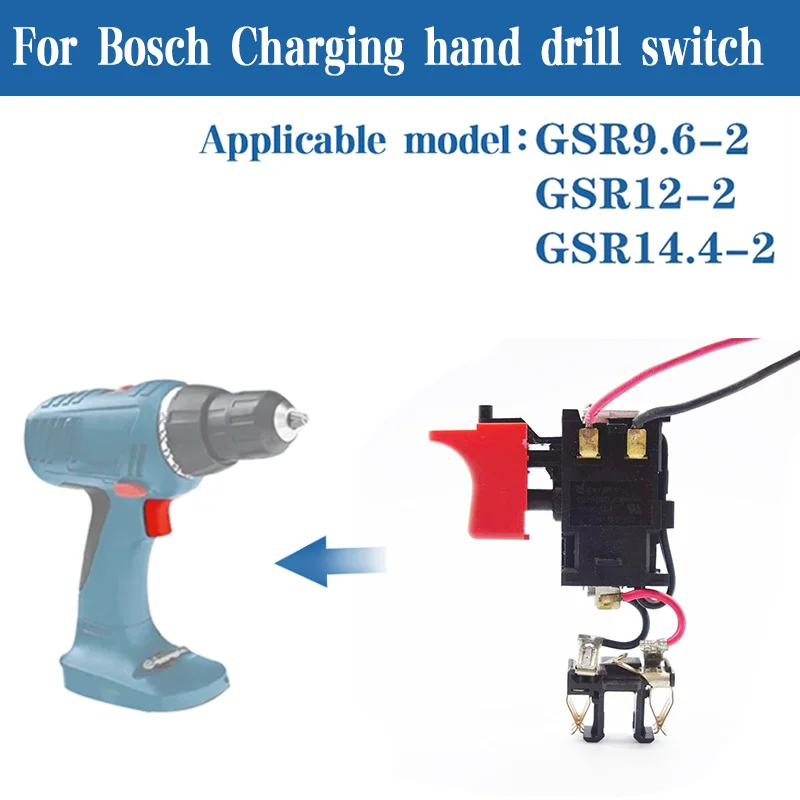 For Bosch Charging Hand Drill Electric Screwdriver Switch GSR9.6-2 GSR12-2 GSR14.4-2 GSR18-2 Hand Drill Speed Control Switch