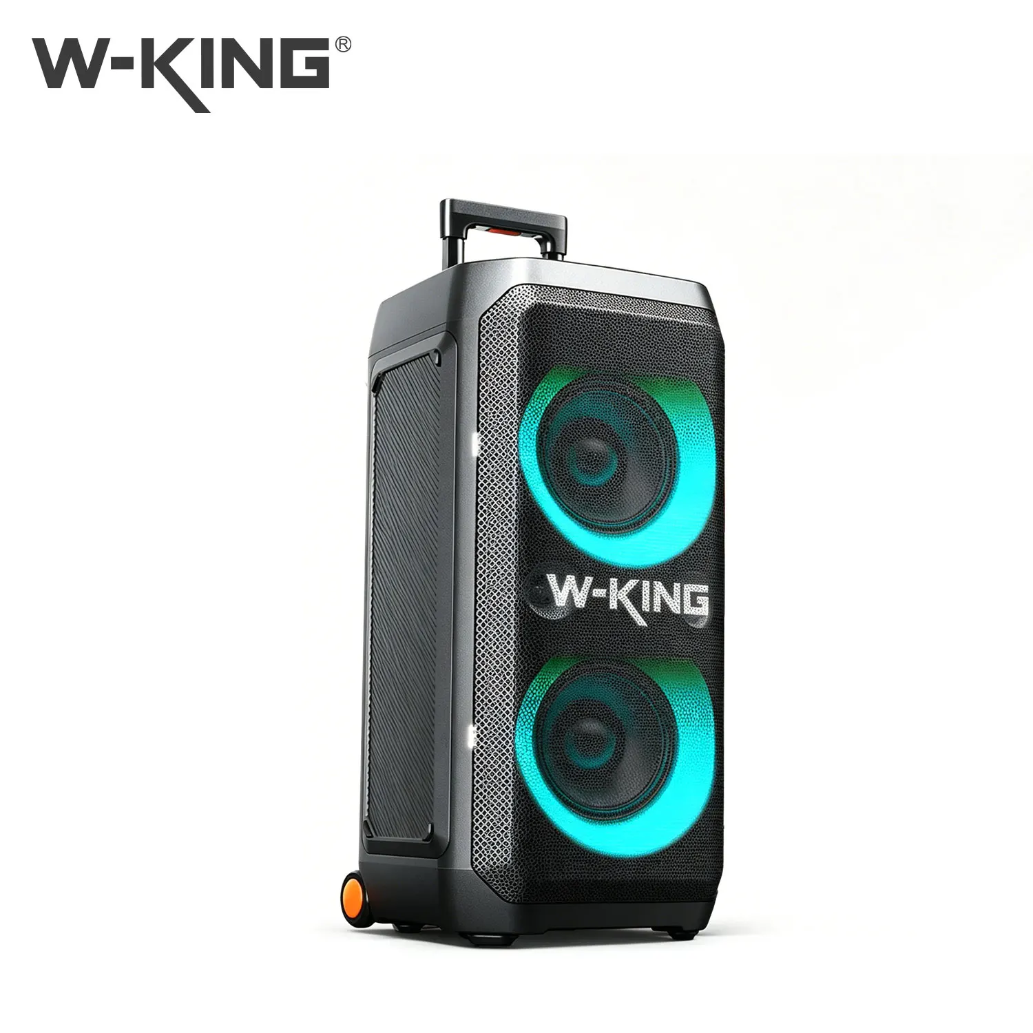 

W-KING Portable Speaker Bluetooth Partybox, 370W MAX Pro Sound Loud, Deepest Bass,Large Outdoor Boom Box Wireless, CSB, 25H