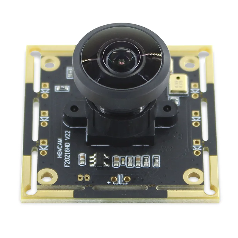 2.0 Mega Pixels USB camera module 1080P high definition face recognition 180 degree panoramic wide angle lens module