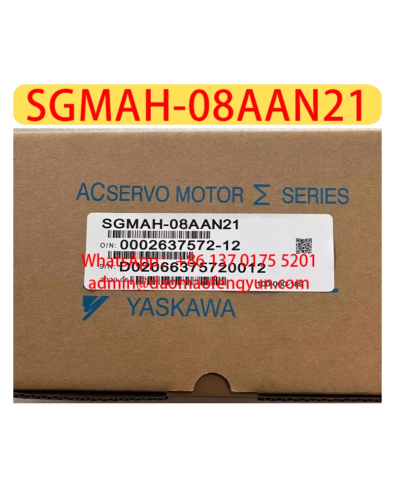 Servo Motor SGMAH-08AAN21 Brand New Original Genuine，Fast shipping，SGMAH 08AAN21