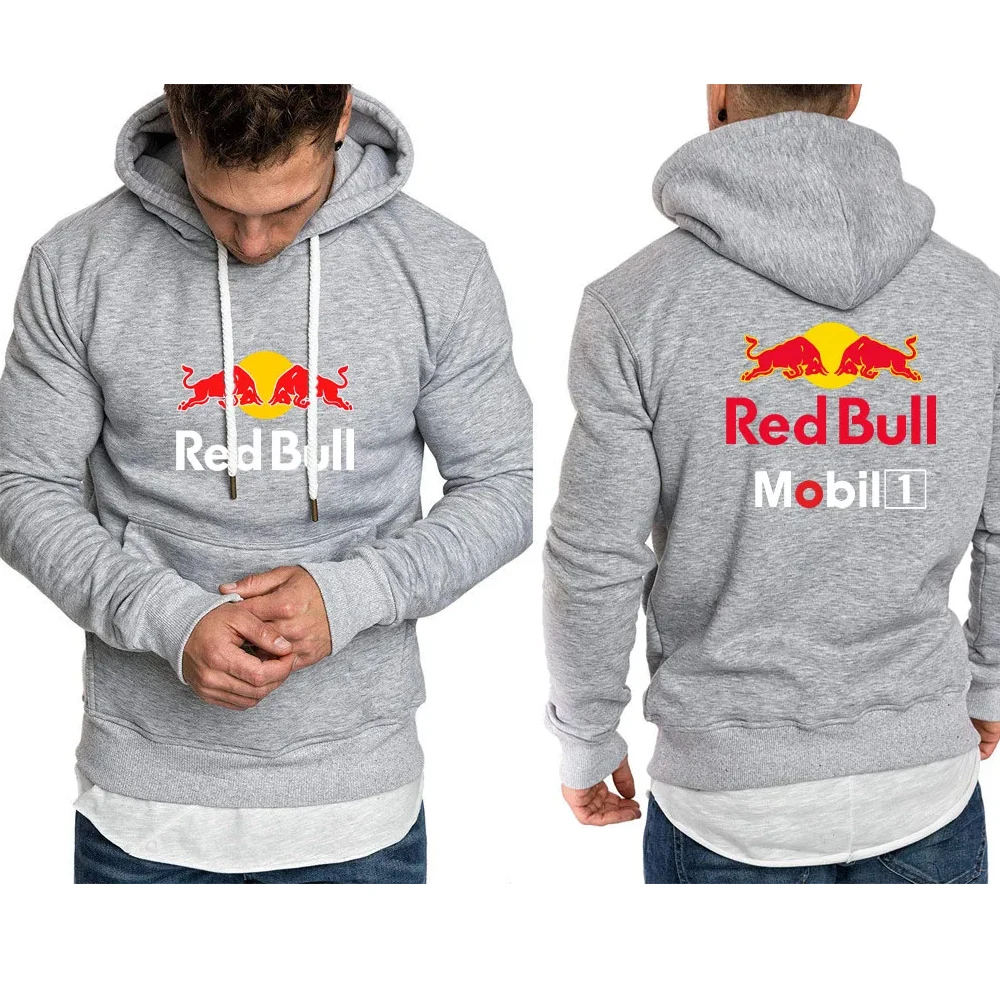 2025 New Red Bull Hoodie Fashion Outdoor Sports 3D Printing Men's Pullover Outdoor Sportswear Racing Hoodie Red Bull Clothing