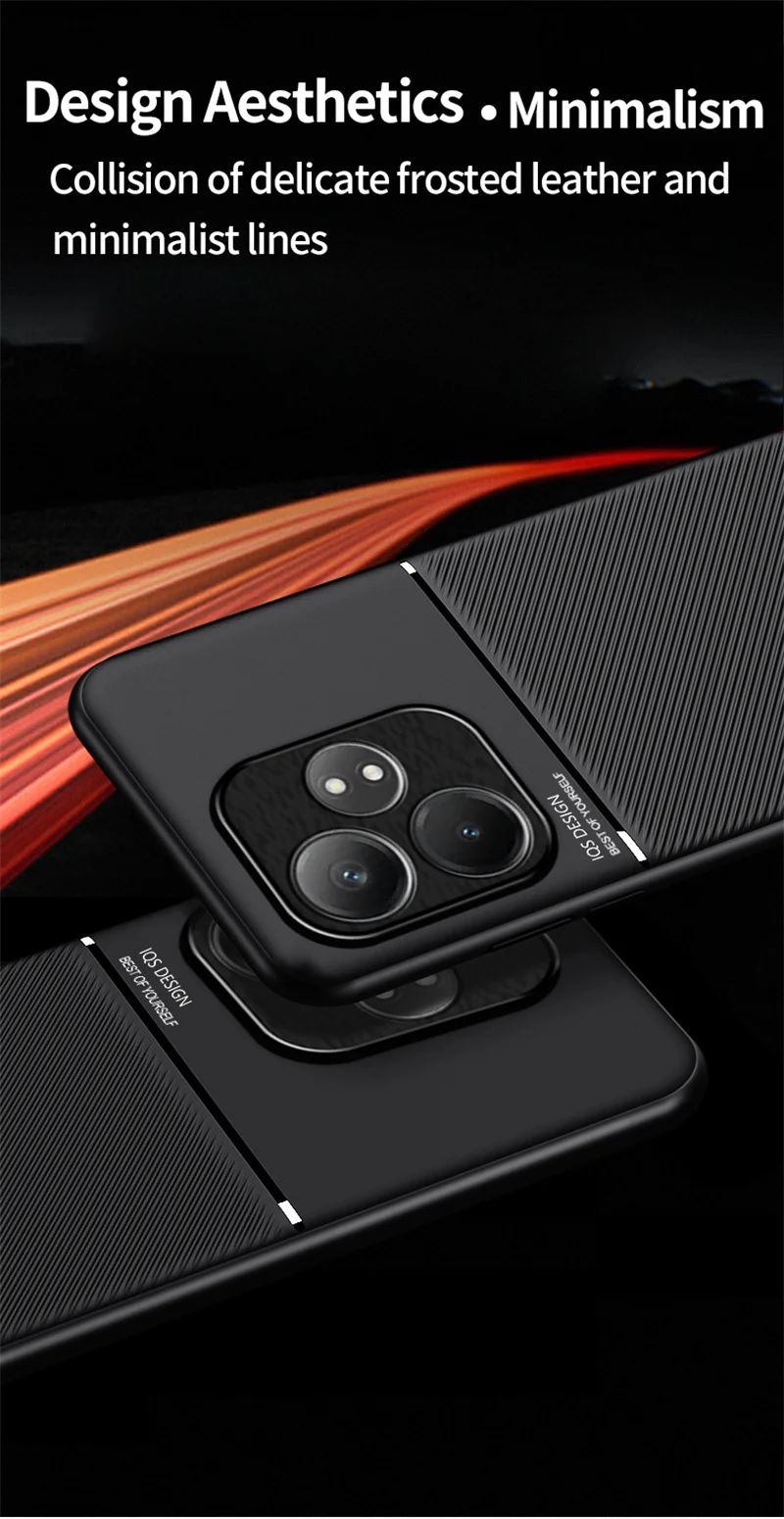 Rugged Non-Slip Case for Realme GT 7 Pro GT 6 6T GT6 Protective Cover Magnetic Suction Holder Coque Fundas Capa