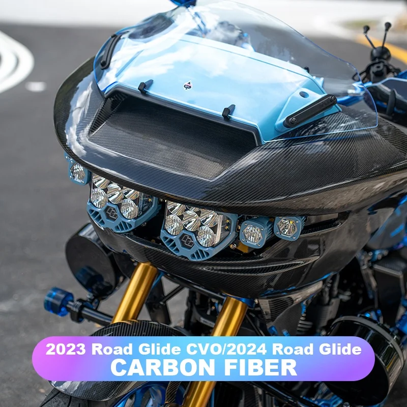 Motorcycle Frame & Body Parts Road Glide CVO 2023 with 2024 Road Glide Carbon Fiber Elements Compatible Systems Accessories