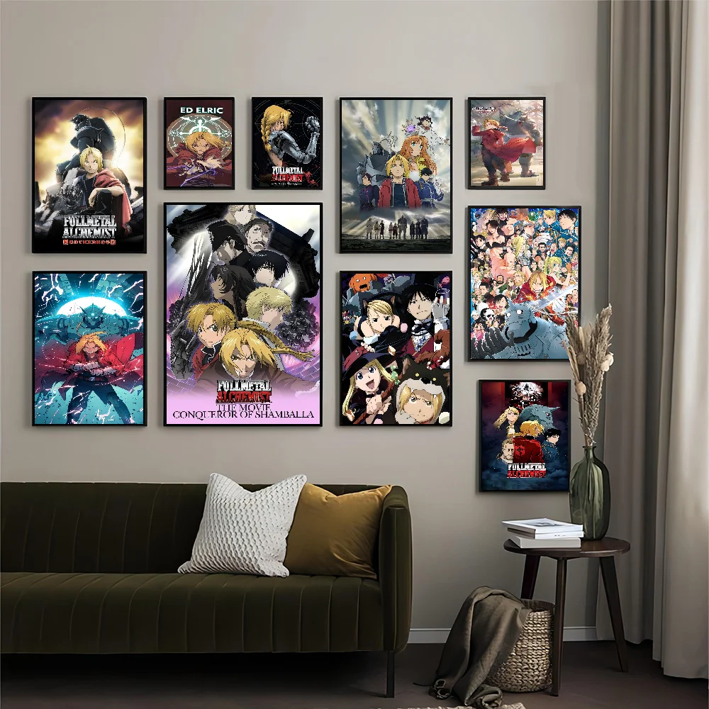 

Fullmetal Alchemist Classic Vintage Posters Whitepaper Prints Posters Artwork Kawaii Room Decor