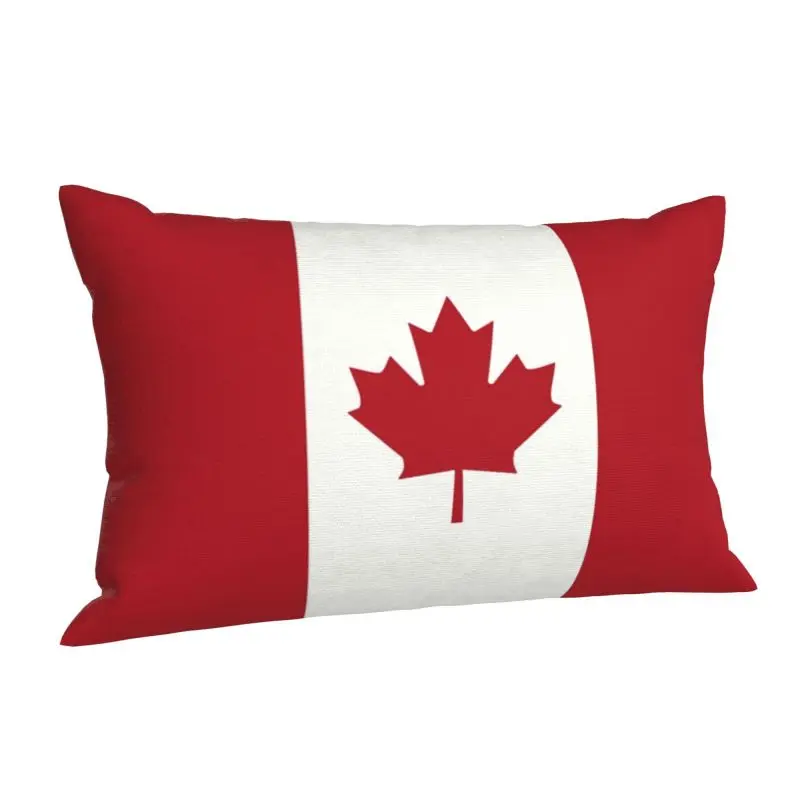 Custom Nordic Flag Of Canadas Bed Cushion Cover Soft Patriotism Throw Pillow Case Rectangle