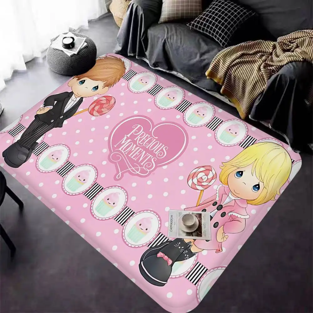 Precious Moments Cute Door Mat Room Bedroom Decoration Balcony Anti-Slip Doormat Living Room Doormat Area Rug