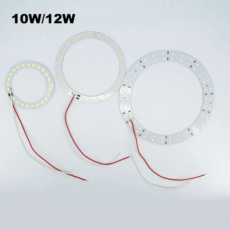 10w 12w LED Ring Chip Bead Lights Wire Lead 5V Board Bulb Light Source Dia 78mm 112mm Warm White Lamp 3000K or 6000K B4