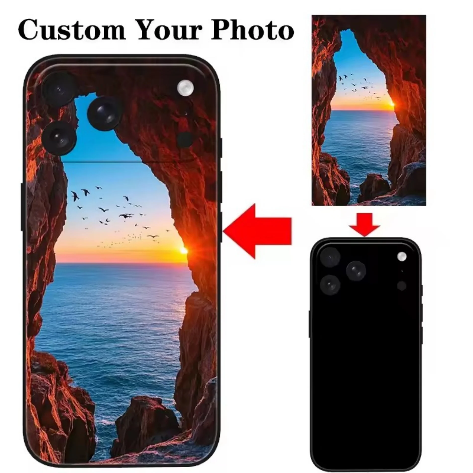 Silicone DIY Customized Nature Landscape Photo Case For Samsung Galaxy S25 Edge S26 S24 S23 S22 S21 S20 Ultra S10 Plus FE Cover