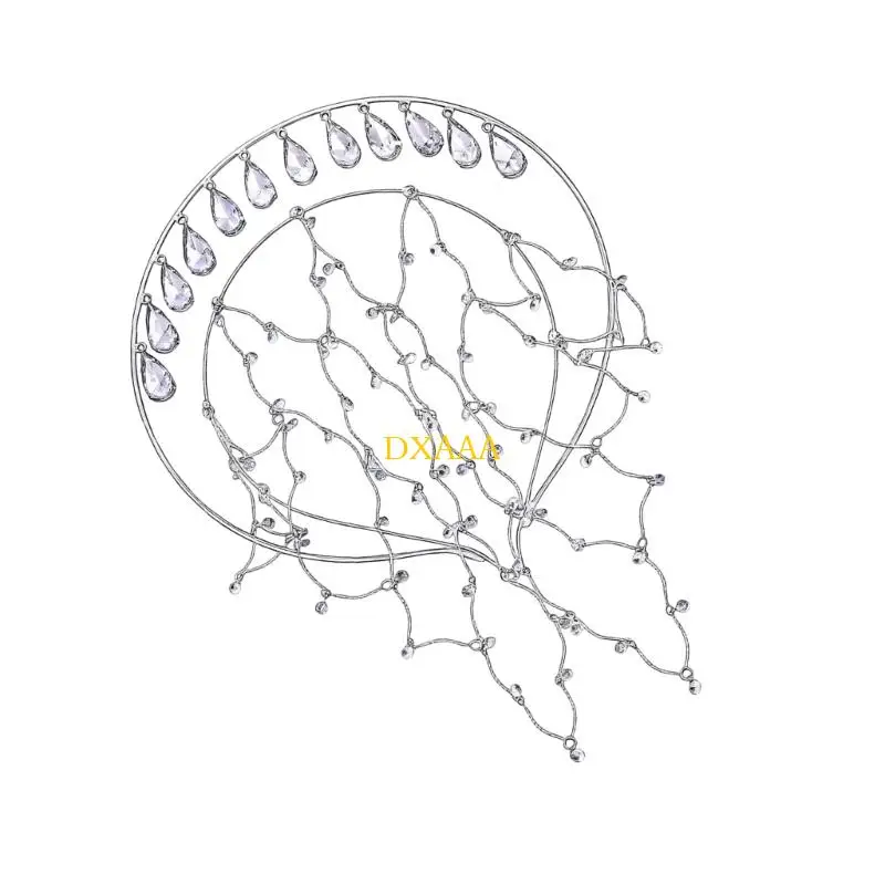 DXAA Creative Rhinestones Bridal Hairpin Elegant And Modern Design Headwear For Special Occasion And Celebrations