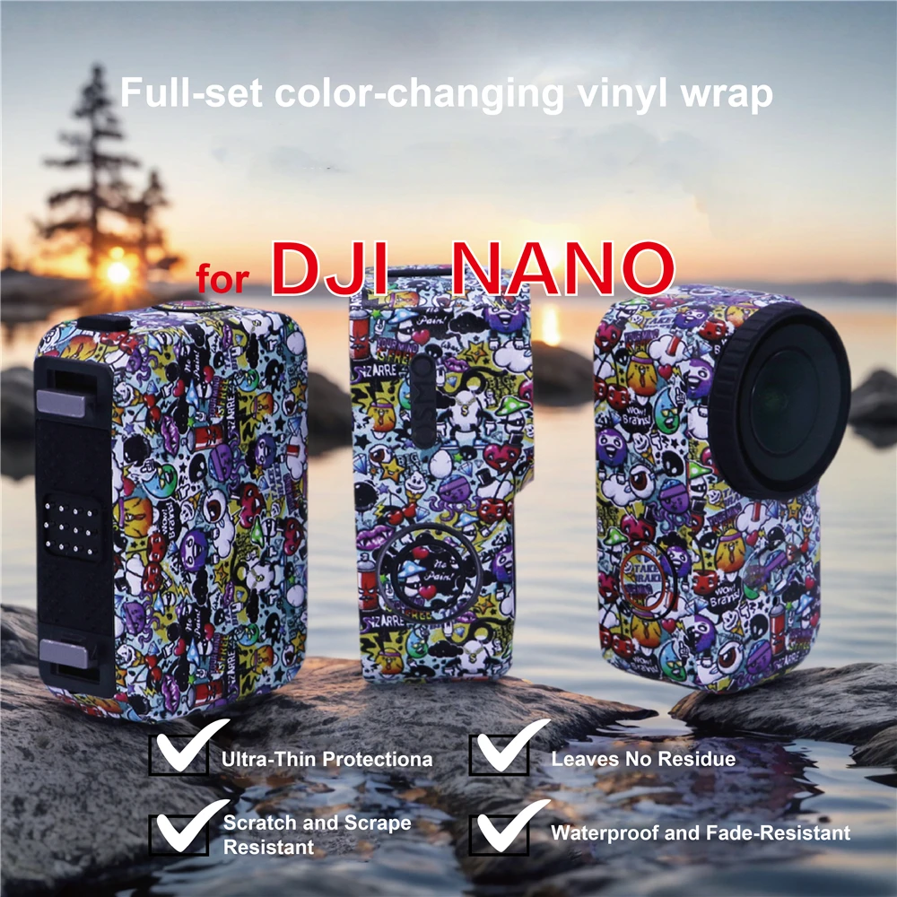 

Sticker For dji osmo nano Waterproof Skins Camera Protection Scratch-Proof Cover PVC Colorful Sticker for dji osmo nano Accessor