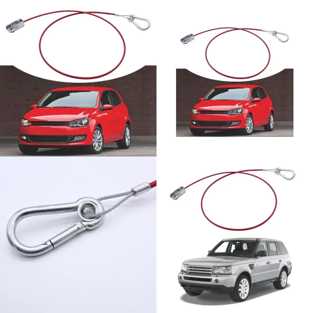  100cm Length StainlessSteel Dependable Trailer Dismounting Rope with Forked Head