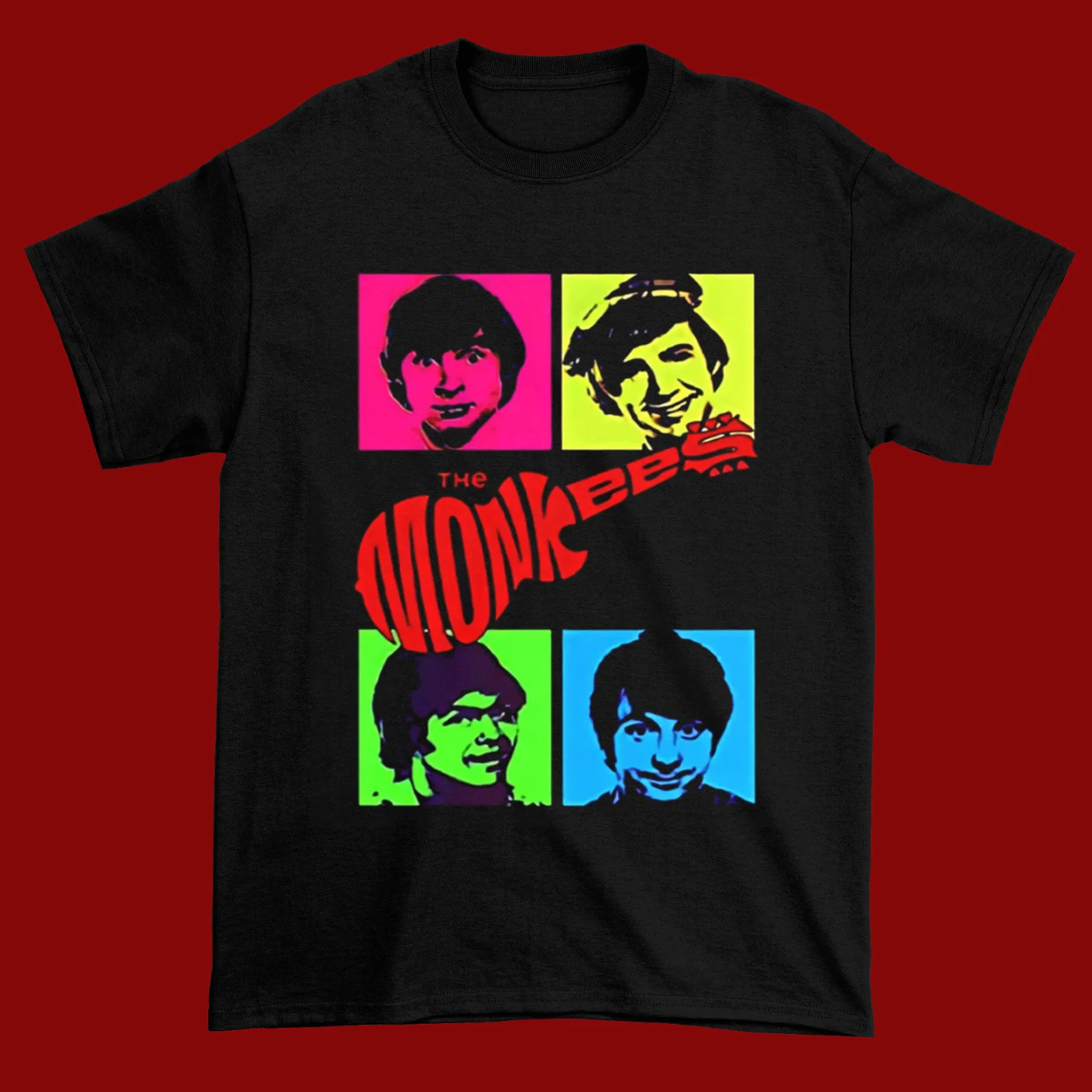 

New Popular the Monkees in Color T-Shirt Black Size S-4xl Ac527