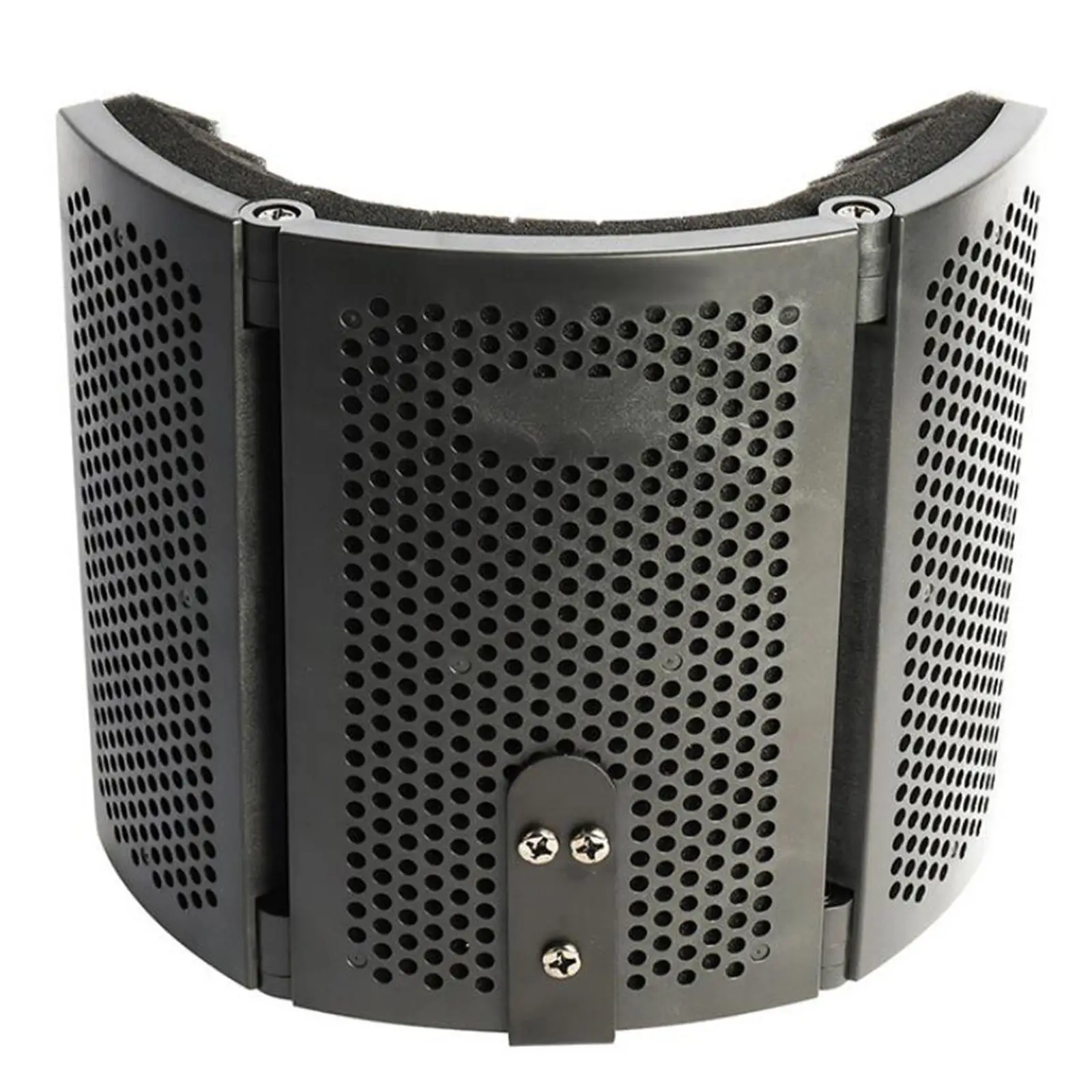 Foldable Studio Recording Microphone Isolation , w/Pops' Filter and Stand,High Density Absorbent Foam to Filter Vocal. Suitable
