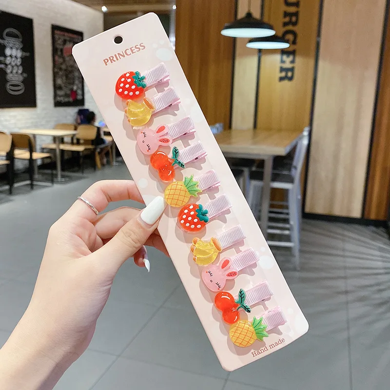 مشابك شعر للأطفال ، لا تدفئ ، الفتيات لديهن منقار البط ، حجم أقل ، دقات طفل ، إكسسوارات أطفال ، باوبو ، بطة صغيرة #6