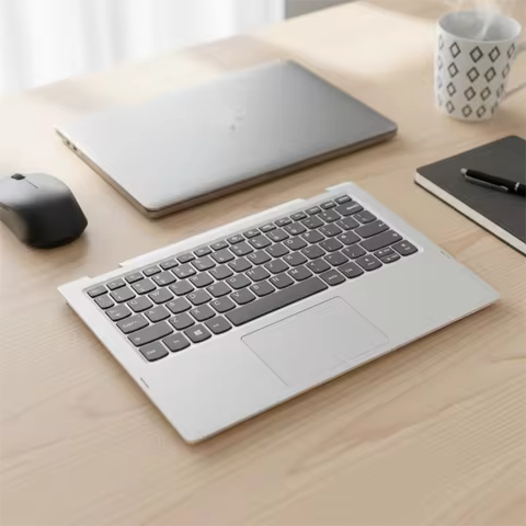 UK English Keyboard Mineral Gray Upper Case Palmrest Shell Cover For Lenovo Ideapad Yoga 330 11 Flex 6 11IGM 5CB0Q81393