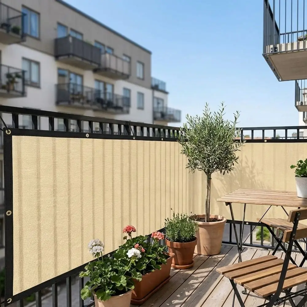 Thickened Balcony Fence Privacy Shade Screen Sun Protection Encrypted Yard Heat Insulation Privacy Net Dust-proof UV Protection