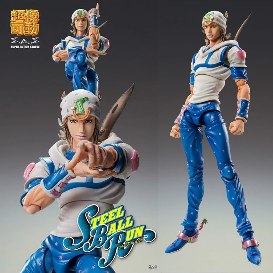 Original Medicos Steel Ball Run Jojo's Bizarre Adventure Johnny Joestar Action Figure WF limit 15cm