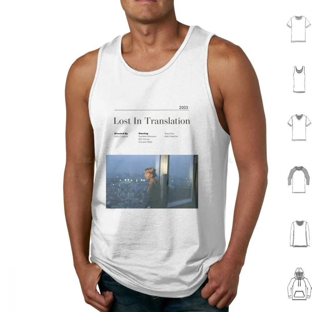 Lost In Translation Alternative Minimalist Movie Poster Sofia Coppola Tank Tops Vest Sleeveless Lost In Translation Bill