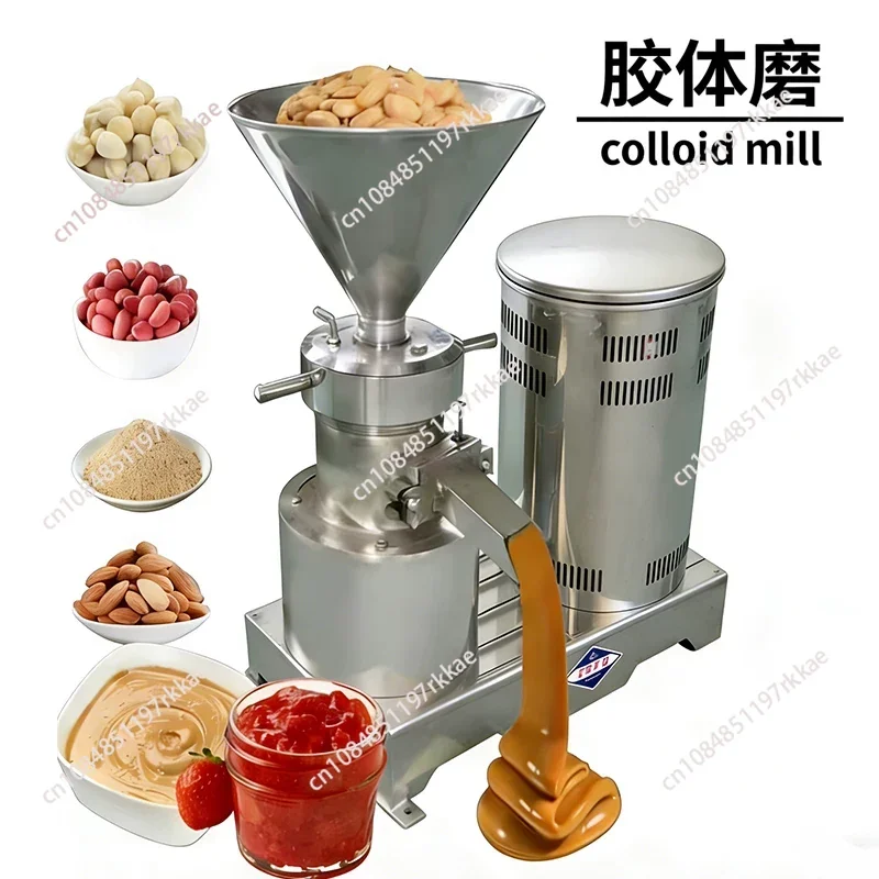 Molino coloidal de acero inoxidable, pequeño, para moler caucho, salsa de tahini, salsa de chile, molinillo comercial