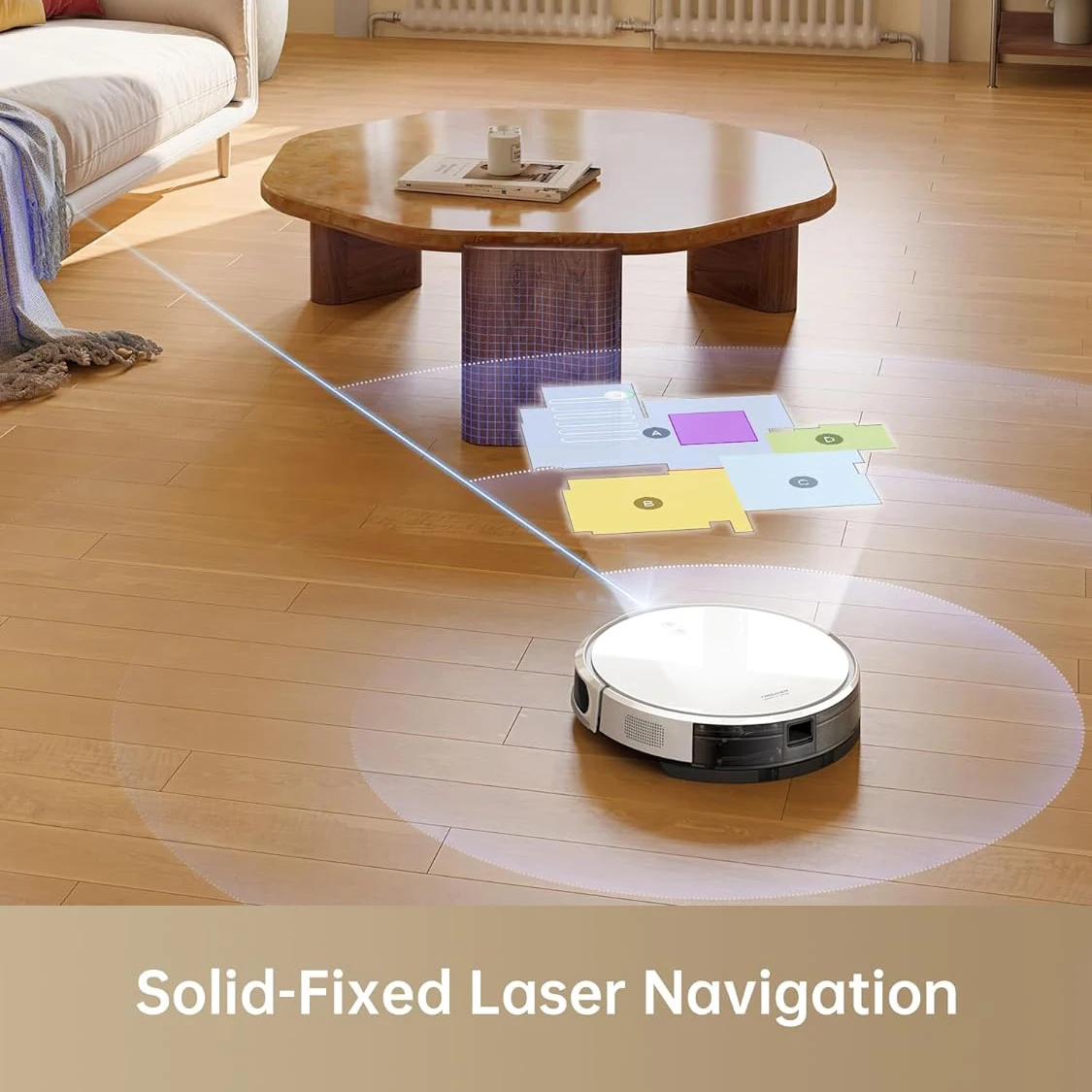 3 en 1 Laser intelligent nettoyage automatique nettoyage aspirateur Robot aspirateur SoF LiDAR Navigation fonctions humides et sèches Garages RVs