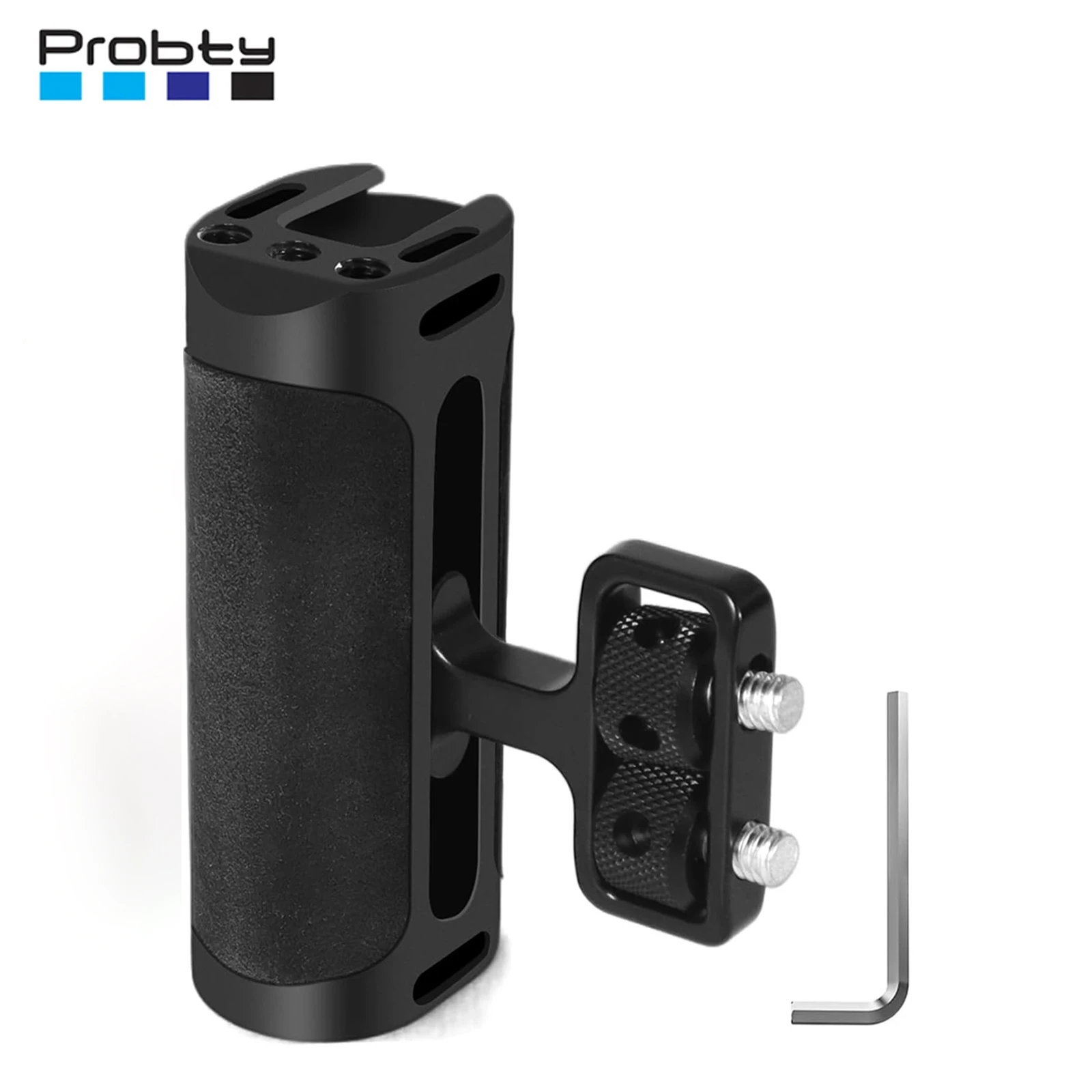Probty Mini Side Handle Handgrip with Cold Shoe Interface and 1/4