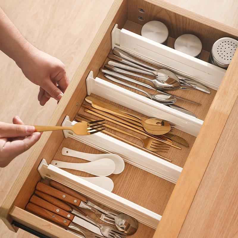 Home Retractable Drawer Partition Drawer Sorting And Storage Board Universal Wardrobe Clothing Classification And Sorting Board