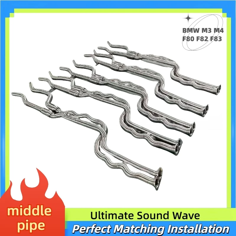 

For F80 F82 F83 M3 M4 Equal Length Mid Pipe Exhaust system Stainless Steel Automobile Exhaust Modification components