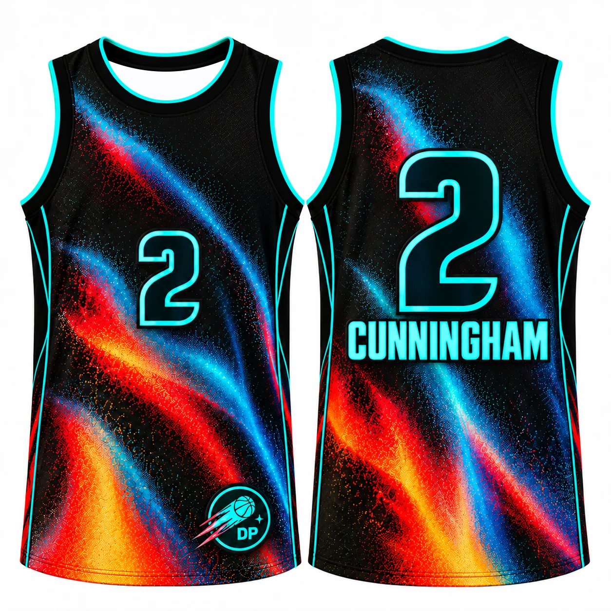 2026-27 Detroit Pistons Specter Style Cade Cunningham #2 Basketball Jersey Men Women Kids Black Sleeveless Sports Mesh Tank Top