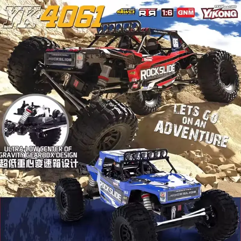 Yikong YK4061 1 1/6 ROCK SLIDE Climbing RC Car Simulation Remote Control Electric Off Road Vehicle Model Low Center of Gravity