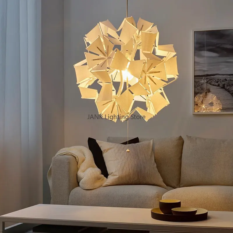 Creative Retractable Chandelier Luxurious Bauhinia Flower Suspension Lamp Clothing Store Bedroom LED Decorative Lighting Fixture