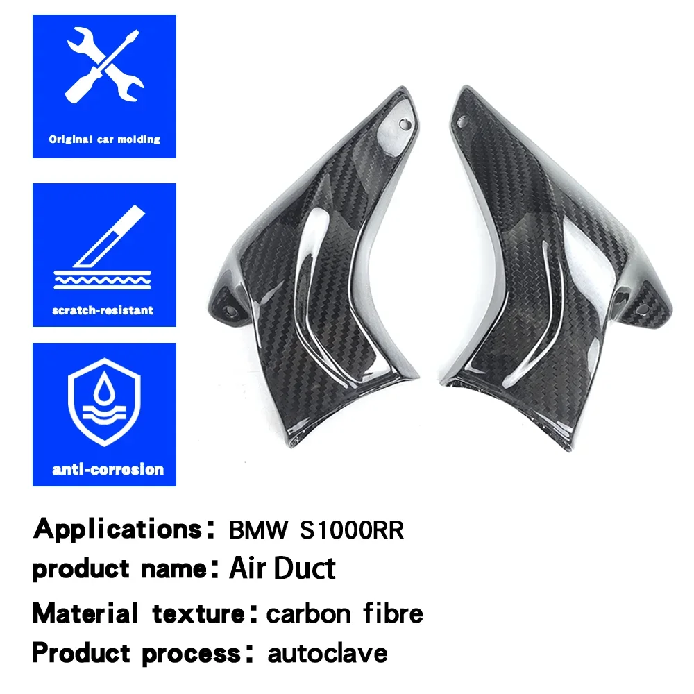 IKOSO for Motorcycle Bmw S1000RR Accessories Conversion Complete Carbon Fiber Front Brake Caliper Air Guide Outlet Radiator 2019