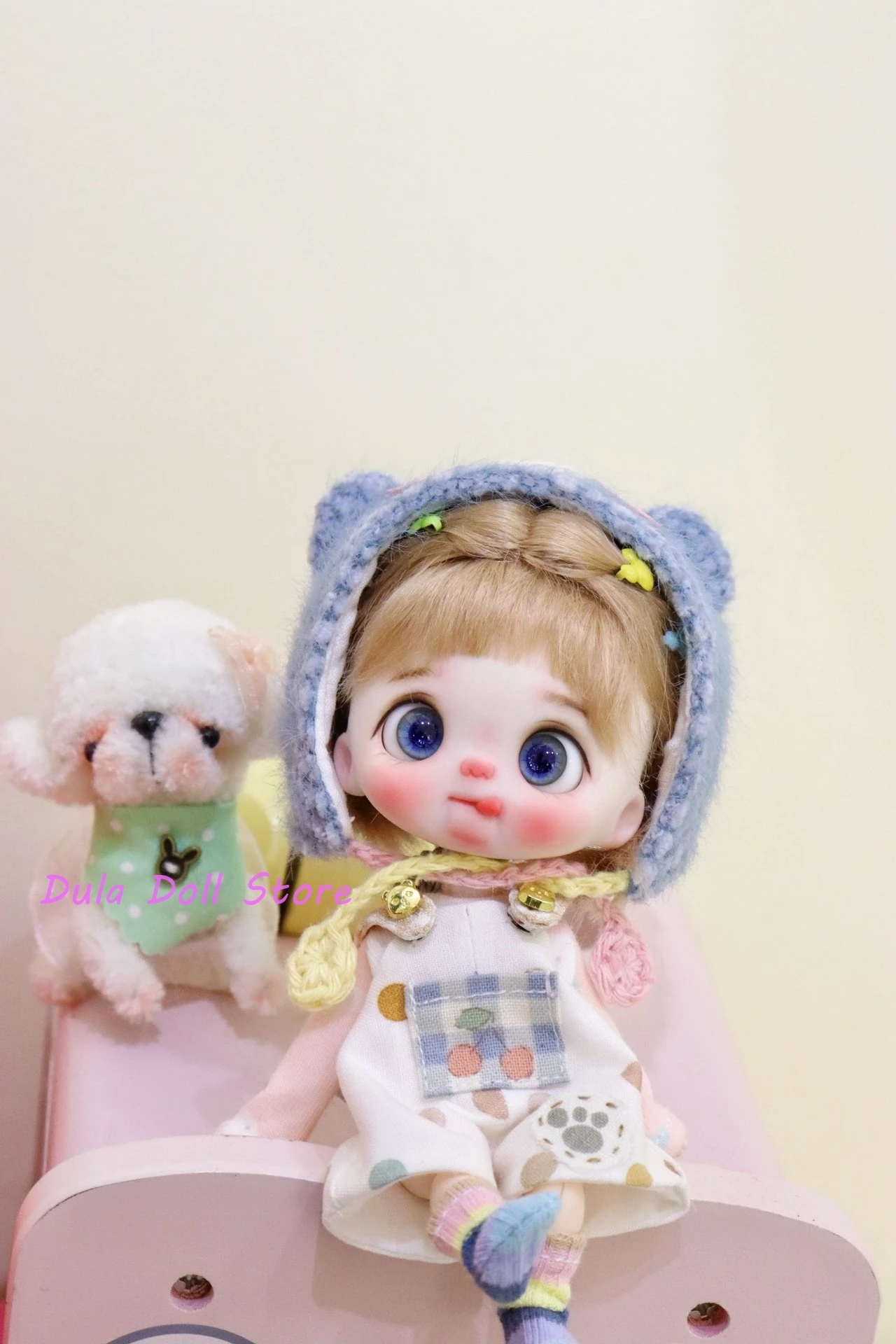 Dula Doll Clothes Dress Little Bear set Ob11 gsc Doll Accessories