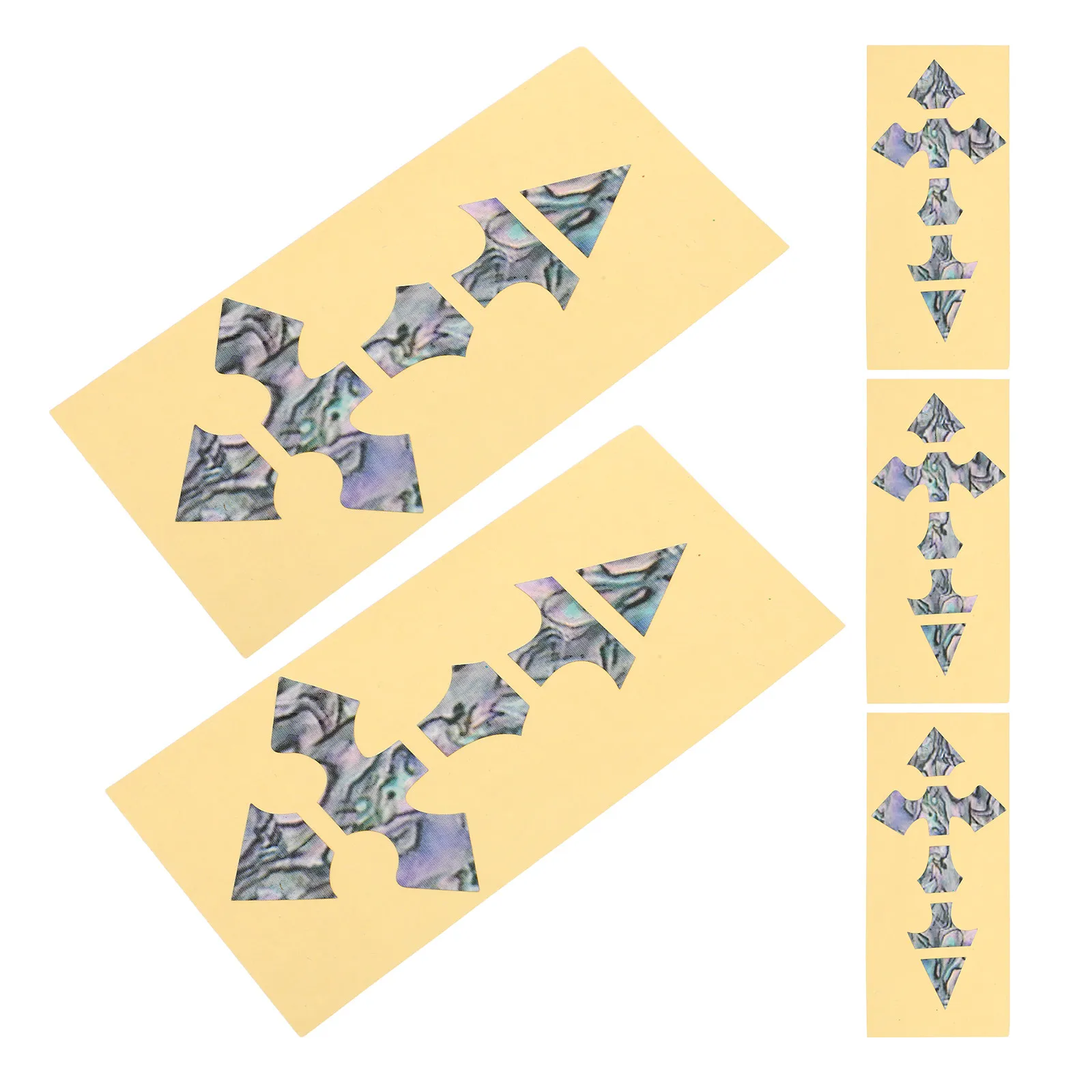 

Набор из 5 наклеек для инкрустации грифа гитары, крестообразный узор, самоклеящиеся, водонепроницаемые, для декора грифа акустических, электрических и бас-гитар