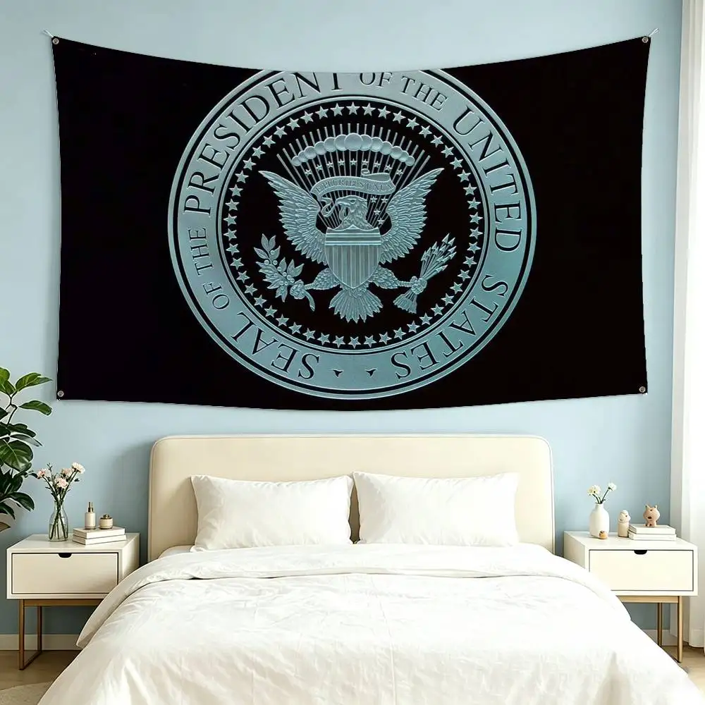 S-Seal Of The P-President  Flags for Bedrooms Home Decor Items Outdoor Decors Garage Decoration Flaga