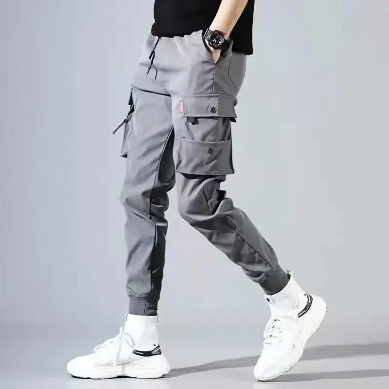 Pantalones de Jogging para hombre, pantalones Cargo informales, pantalones de Joggers de gran tamaño, ropa deportiva Y2k, 5XL, primavera y otoño