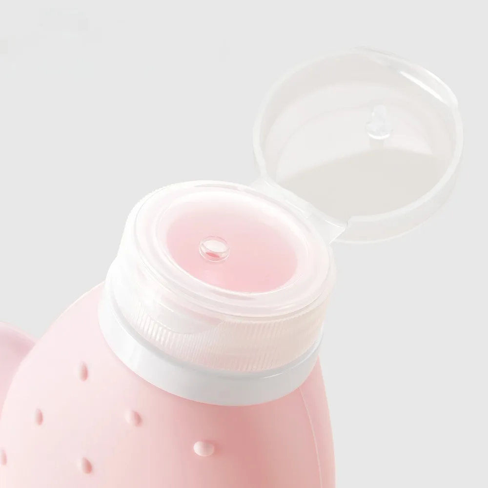 ​ Bouteille de voyage en Silicone de 90ml, étanche, rechargeable, Tube à presser pour shampoing, Lotion, lavage du corps, cosmétique Portable ​