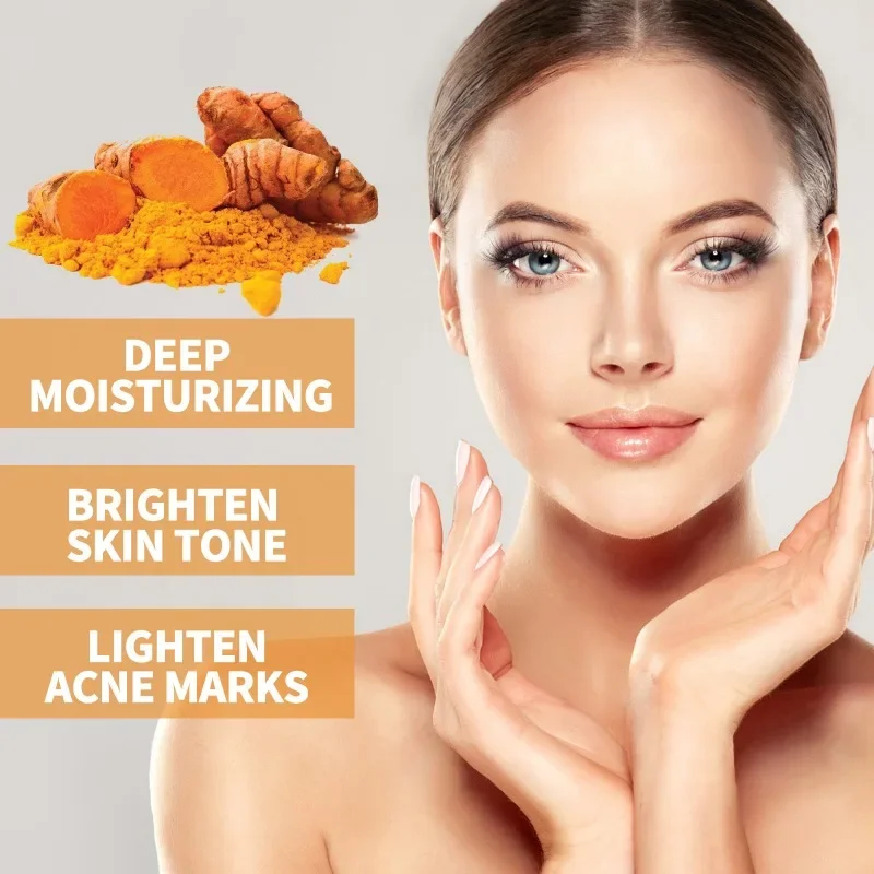 Essence de curcuma pour le visage, estompe les taches brunes, les marques d'acné, élimine les taches de rousseur, mélanine, hydratant, blanchissant, éclaircissant, soin de la peau, sérum