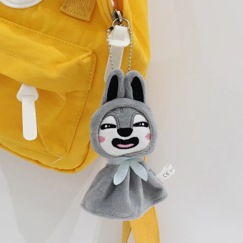 Nowa pluszowa zabawka Pop Skzoo Kawaii Kpop, pluszak Skzoo Stray Wolf, kreskówkowa maskotka, piórnik, zabawka, prezent dla dzieci, 10 cm