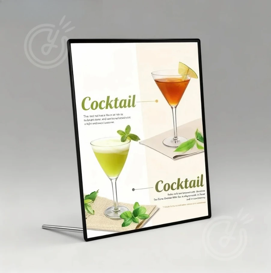 Led Advertising Promotional Restaurant Aluminum Posters Ultra-thin Frame Box Addressable Light Gadget Sign Chandelier Machine