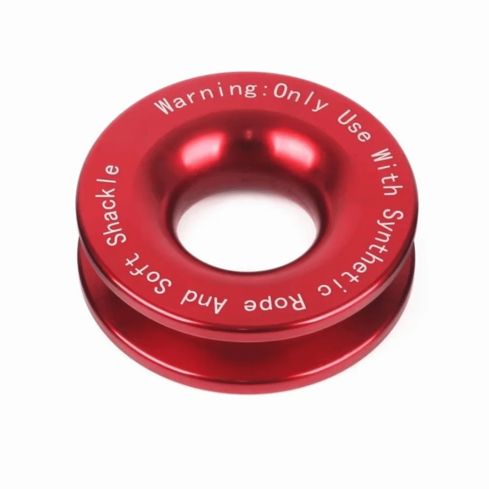 41000lbs Break Strength Winch Snatch Recovery Rings Aluminum Alloy 3/8