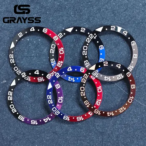 40,5 mm safirglas GMT Dubbelriktad rotation Ingen infattning Klockboett passar NH34/35/36 Urverk Passar 28,5 mm urtavla Tillbehör Delar 10 best sales 35 mm raminsats - №4