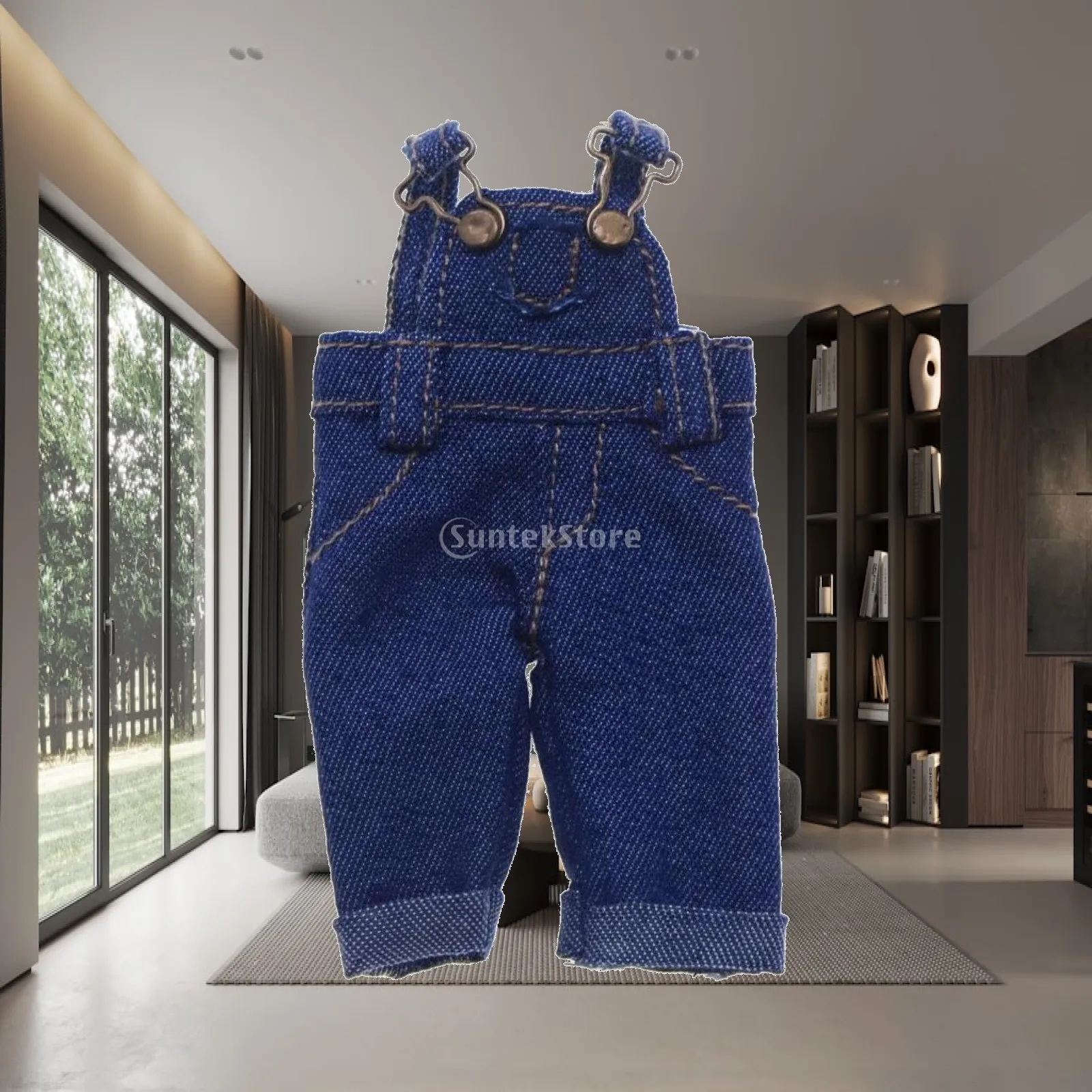 Doll Overalls Cloth Suspender Pants Miniature Doll Clothing Wardrobe Upgrade Outfit for Doll Accessories Set