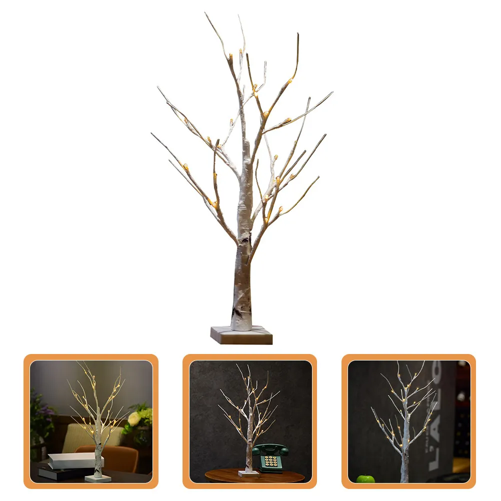 

24-LED Simulated Birch Tree Light Stylish Table Lamp Bedroom Desk Nightstand Night Light LED Tree Lamp for Home Decor Nursery