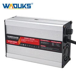 WAOUKS 14.6V 10A Charger Smart Aluminum Case Is Suitable For 4S 12.8V Outdoor LiFePO4 Battery Fast Charger